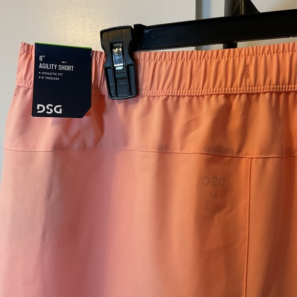 DSG Men’s Peach Athletic Shorts 8” Inseam Workout Gym Medium - Picture 9 of 10